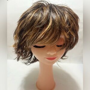 Stylish Brown and Blonde Women's Wig